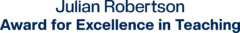 Julian h robertson jr teacher award logo